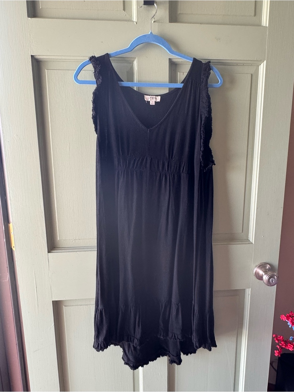Umgee Black V-Neck Sleeveless Knit Dress